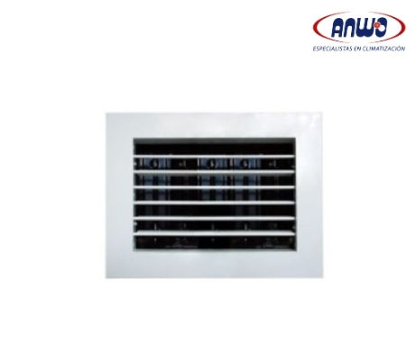 REJILLA ALETA SIMPLE DEFLEX EXTRACCION(RE) O INYECCION(RI) 45X35CM ALUMINIO C.RE...